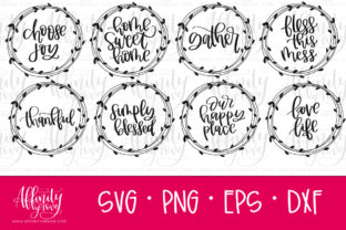 8 Wreaths with Phrases: A Guide to Hand-Drawn Floral SVG Designs