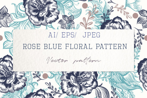Beautiful Vector Vintage Pattern Roses for Design