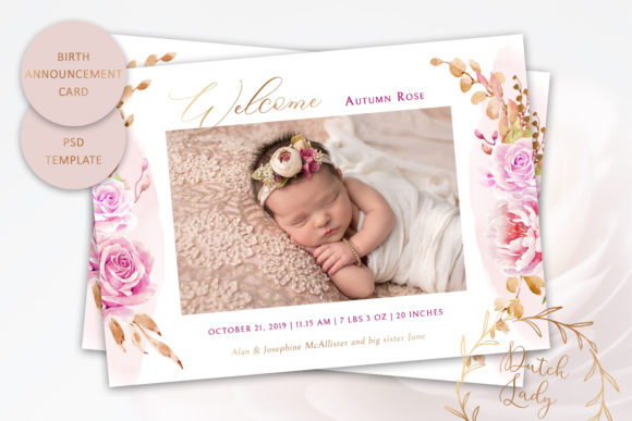 Birth Announcement Card Template 9: A Professional Design Solution for New Parents