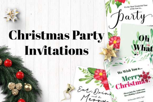 Elevating Holiday Branding with Watercolor Christmas Party Invitations