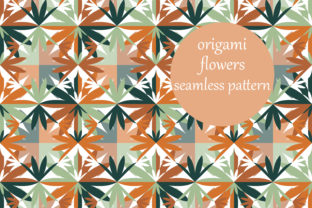 Folded Origami Flowers Pattern: Elevating Design with Geometric Floral Textiles