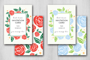 Hand Drawn Rose Card: Versatile Floral Design Assets