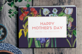 Modern Vintage Floral Card Designs