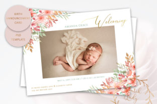 PSD Birth Announcement Card Template: A Practical Design Resource