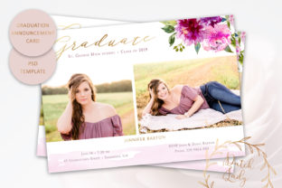 PSD Graduation Announcement Card Template Guide