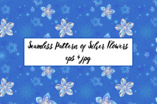 Silver Floral Seamless Patterns