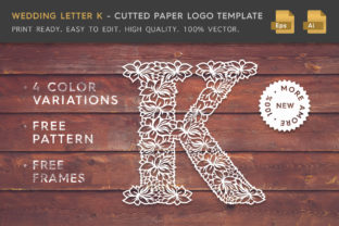 Wedding Letter K - Logo Template: Crafting Authentic Floral Branding