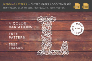Wedding Letter L - Cutted Paper Logo Tem: A Guide to Handcrafted Floral Branding