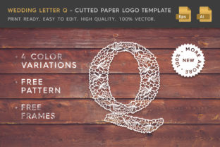 Wedding Letter Q - Logo Template: Integrating Paper-Cut Aesthetics into Professional Branding